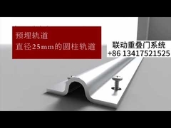 Système/accessoires de porte à chevauchement de tringlerie, accessoires de tringlerie à deux et trois ventilateurs, porte coulissante