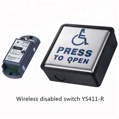 Commutateur de bouton poussoir carré handicapé sans fil de commutateur de bouton poussoir de commutateur pour le système de contrôle d'accès, porte automatique
